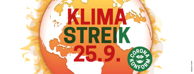 KEIN GRAD WEITER! Gemeinsamer Aufruf zum globalen Klimastreik am 25.9.2020